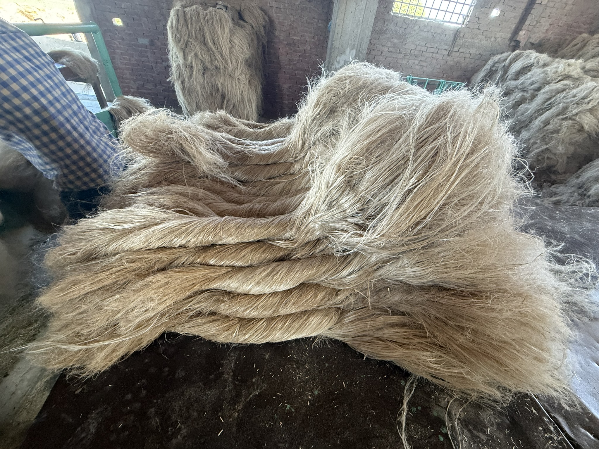 Warehouse sorting and grading of long flax fibers